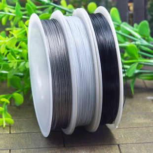 钢丝线  超细包塑软钢丝线佛珠串珠水晶引线珠宝饰品手链项链线绳