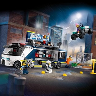 中国积木城市系列60418警用指挥车警察总部男孩拼装儿童模型玩具9