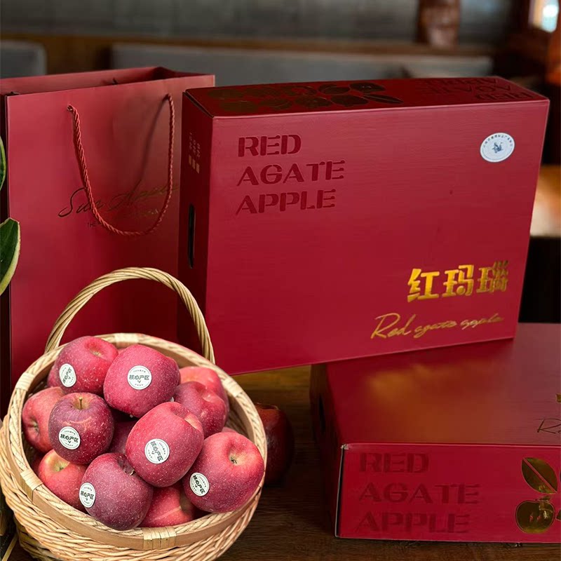 瑞香红苹果礼盒节日送礼佳品图片