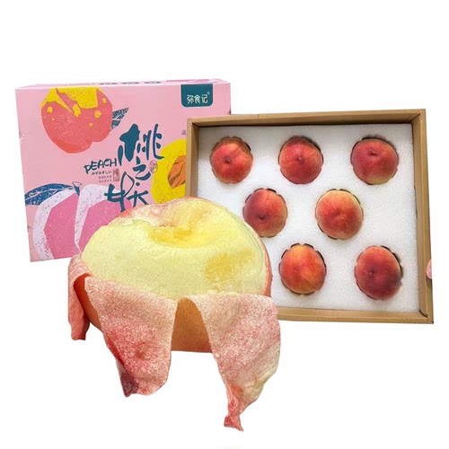 沙地白凤水蜜桃弥食记桃之妖10斤
