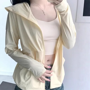 防晒衣女款夏季2026新款瑜伽服健身上衣罩衫跑步骑行运动外套