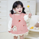 女童无袖 纯棉防水罩衣宝宝反穿衣吃饭围兜围裙婴幼儿防脏护衣饭兜