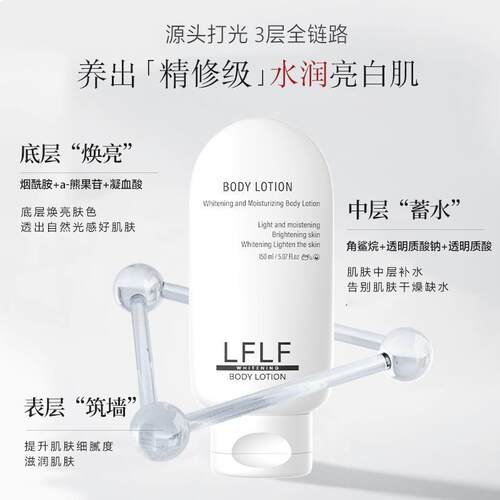 加拿大进口LFLF水润身体乳素颜霜焕亮肌肤长效水润润肤不黏腻