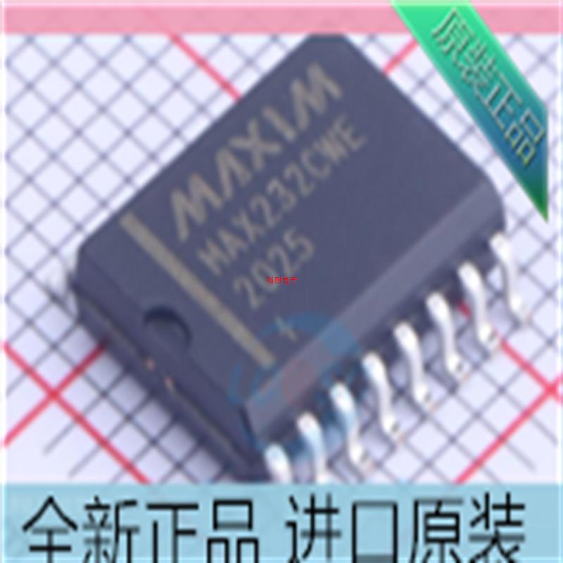 AX232??MAX232CWE??MAX232EWE RS-232收发器 SOP16-7.2宽体