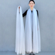 纯白色纱巾3米长款 超长丝巾女舞蹈围巾防晒沙滩巾观音头纱薄披肩