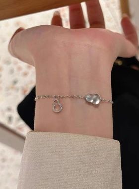 S925纯银新中式玉髓葫芦手链新中式国风女轻奢高级感百搭手链