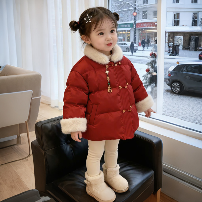 拜年女童国风棉服2025新中式冬季新款儿童加厚棉衣外套中小童洋气,童装/婴儿装/亲子装,棉袄/棉服,淘宝优惠券,粉丝福利购,淘宝优惠卷