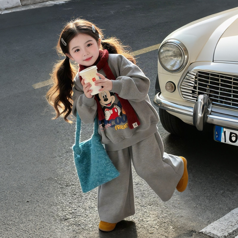 女童休闲套装冬季加绒加厚两件套2026新款女孩韩版洋气运动套装,童装/婴儿装/亲子装,套装,淘宝优惠券,粉丝福利购,淘宝优惠卷