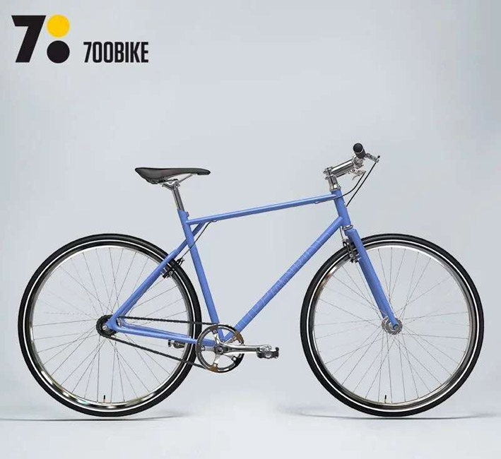 700bike 700c公路车72j5雷诺钢铬钼钢车架 不带牙盘