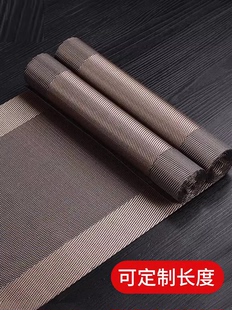 新中式桌旗防水茶席高端古典禅意茶几茶桌桌布中间长条茶座茶垫