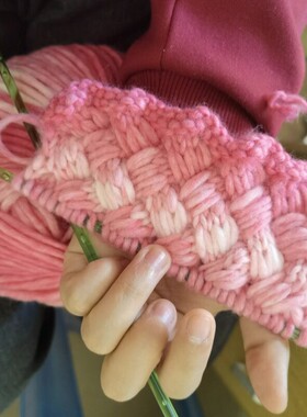 芝芝莓莓围巾手工diy毛线编织彩虹糖冰岛线混线渐变diy手工礼物女