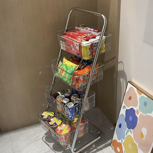 【新家的100个快递】零食置物架家用客厅饮料水果可移动收纳架子