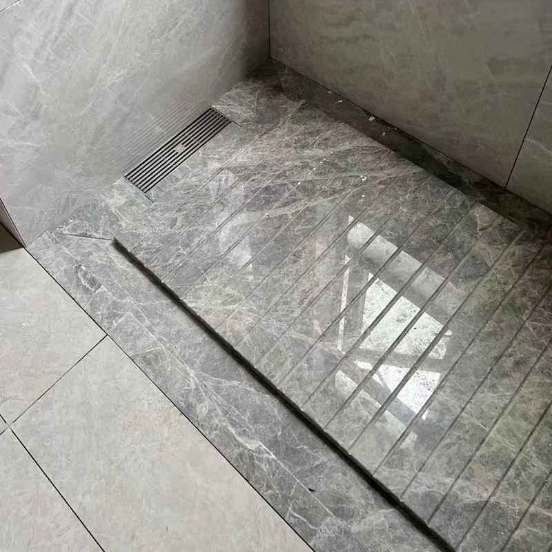天然大理石材淋浴房防滑拉槽板地面挡水条人造石飘窗台面门槛定做