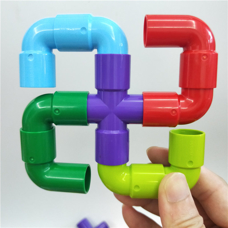 因儿乐管道水管积木兼容乐高塑料拼插1-2周岁3-6岁男孩子拼装女孩