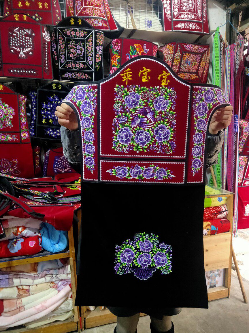 新款热卖贵州凯里绣花背带适合0-3岁婴幼儿宝宝儿童四季通用款