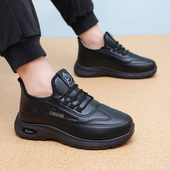 底皮面防水冬季 加绒加厚保暖防滑厚底男鞋 新款 运动休闲棉鞋 男棉鞋