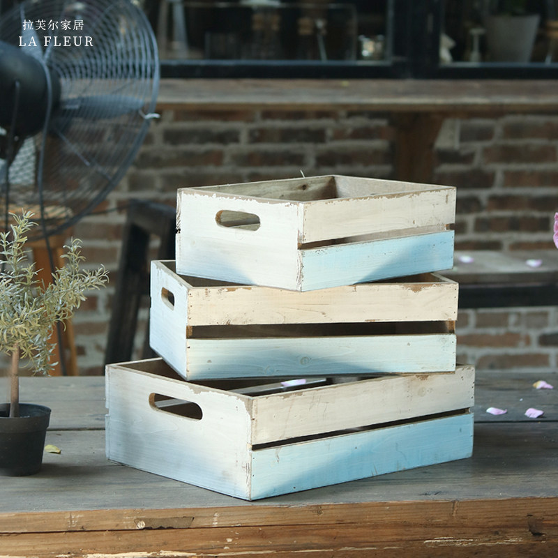 Retro solid wood case Storage Storage supermarket display prop Showcase decorate fruit Arrangement turnoverin the Storage consolidation , Home Storage appliances , Storage box , Storage box  category - from Buy2taobao.com to provide professional Taobao agent buy service
