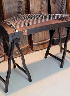 素韵W108演奏级专业实木小古筝小型便携式短筝半筝面挖筝迷你古筝