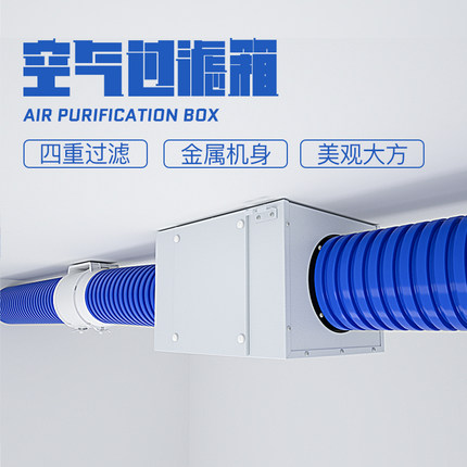 pm2.5空气净化过滤箱除雾霾异味甲醛活性炭新风系统通风管道风机