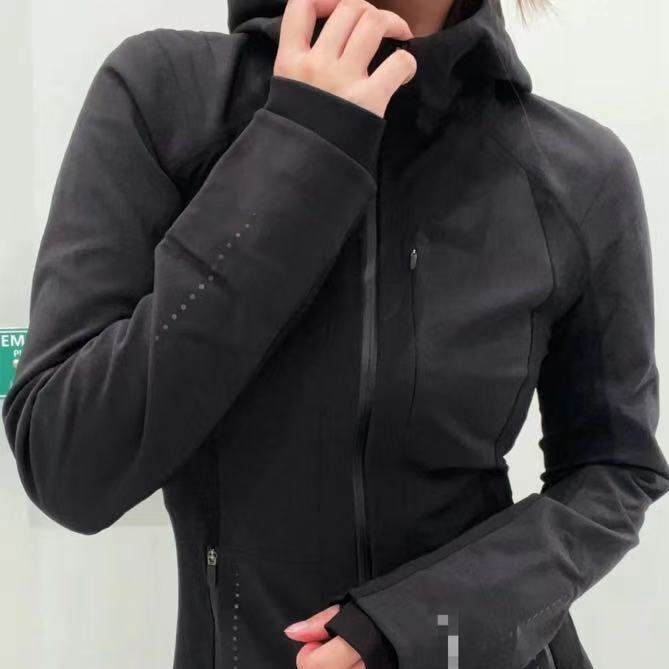 Lu修身冲锋衣春装女款2025年新款加绒加厚防风运动外套收腰显瘦