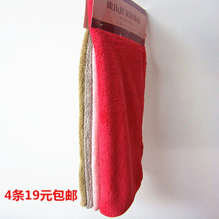 包邮康乐屋珊瑚绒方巾超柔软吸水珊瑚绒洗脸毛巾四条装40x40cm