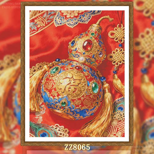 【ZZ8065-多宝葫芦】十字绣2026新款小件客厅餐厅花卉系列简约画