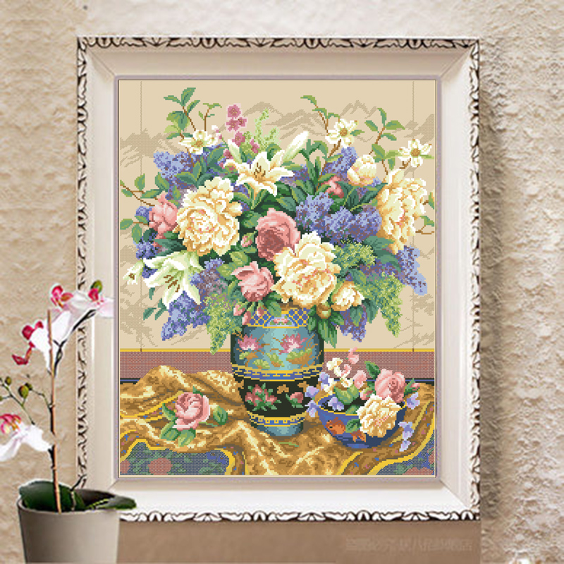 【ZZ2475-东方大花瓶】十字绣