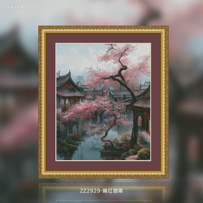 客厅卧室十字绣画仙子