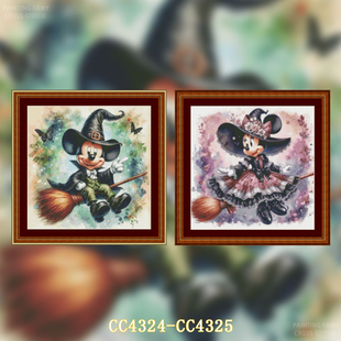 客厅卧室竖版 十字绣2025新款 迪士尼系列 玄关动物系列小