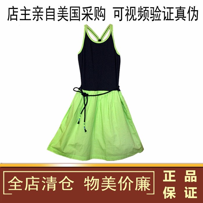 美国正品crewcuts 童装女童纯棉休闲舒适连衣裙背心裙吊带裙 夏装
