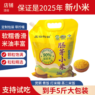 2025年新米赤峰金苗k1胚芽黄小米5斤新小米煮粥煮饭软糯营养丰厚