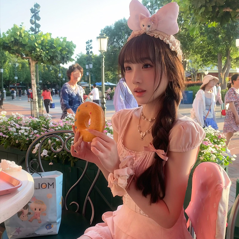 柔肉酱甜心少女纯欲风辣妹蕾丝拼接吊带连衣裙女修身显瘦短裙