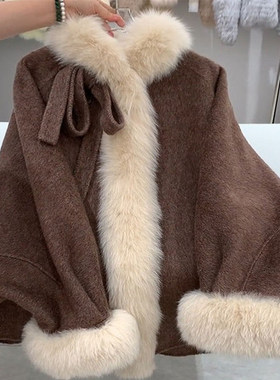 江浙沪富家千金感冬装2025新款独特气质超好看高级感短款毛呢外套