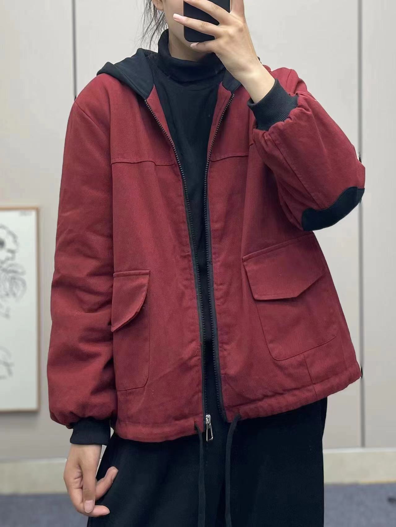 减龄后背兔子印花连帽休闲