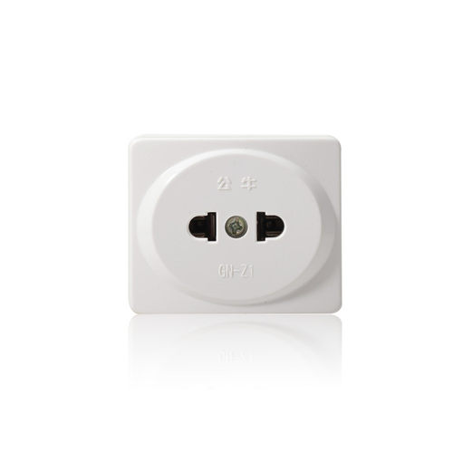 公牛10a二脚迷你圆孔小号插板