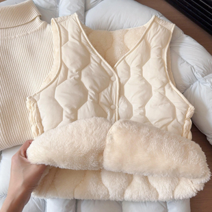 贴身轻薄小马甲 保暖背心内穿打底内胆女加绒加厚百搭坎肩 冬季