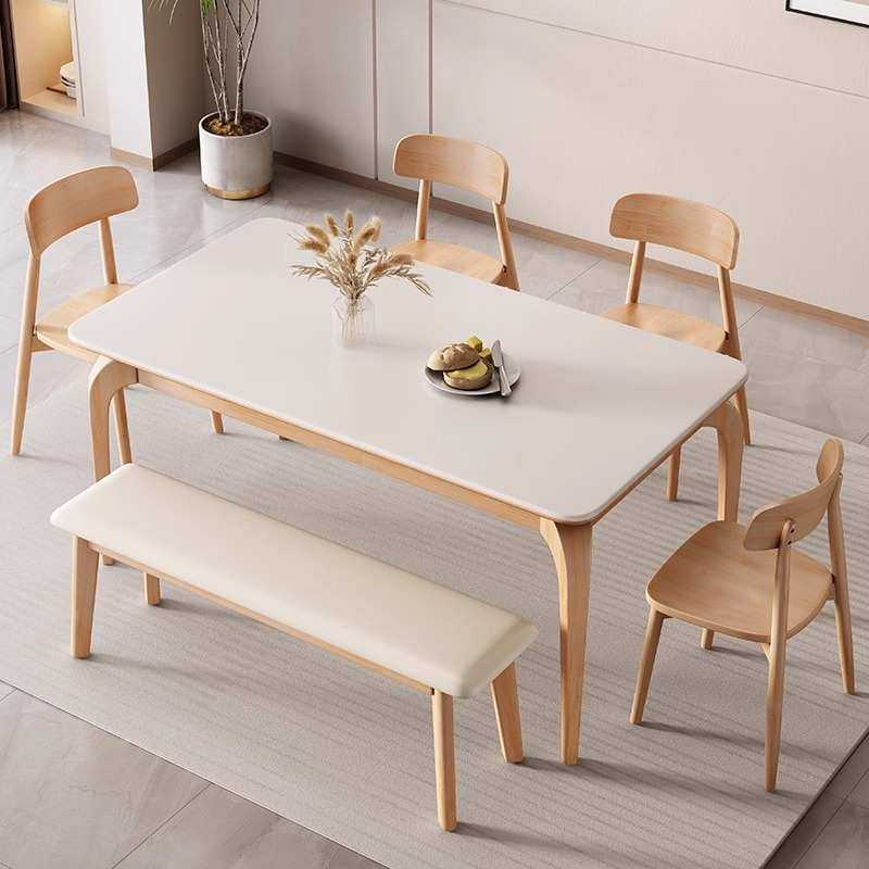 北欧实木岩板餐桌椅组合家用小户型现代简约长方形吃饭桌子原木风,鲜花速递/花卉仿真/绿植园艺,其它园艺用品,淘宝优惠券,粉丝福利购,淘宝优惠卷