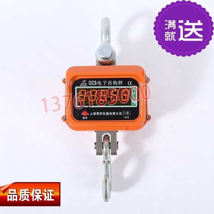 电子吊钩秤OCS吊磅称1000kg3吨20T10T5T30T带遥控直视行车秤