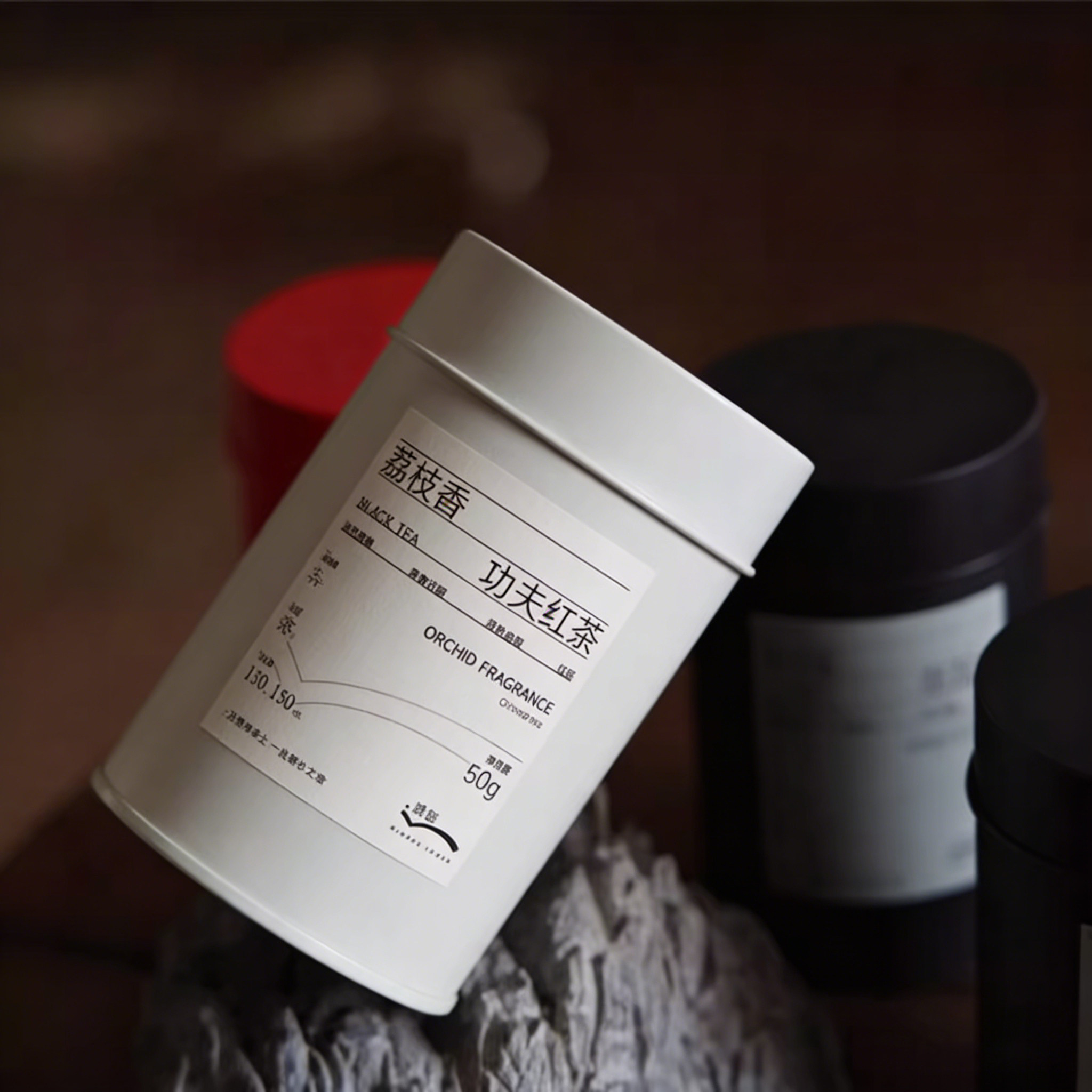 茶叶不干胶贴纸定制红茶绿茶龙井茶标签封口贴白毫银针包装盒通用 - 实物图