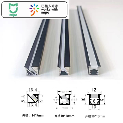 开槽1010斜45度发光硅胶线条灯