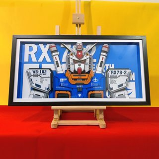 高达RX78-2元祖模型立体画手工裁剪画客厅玄关装饰画送男友礼物