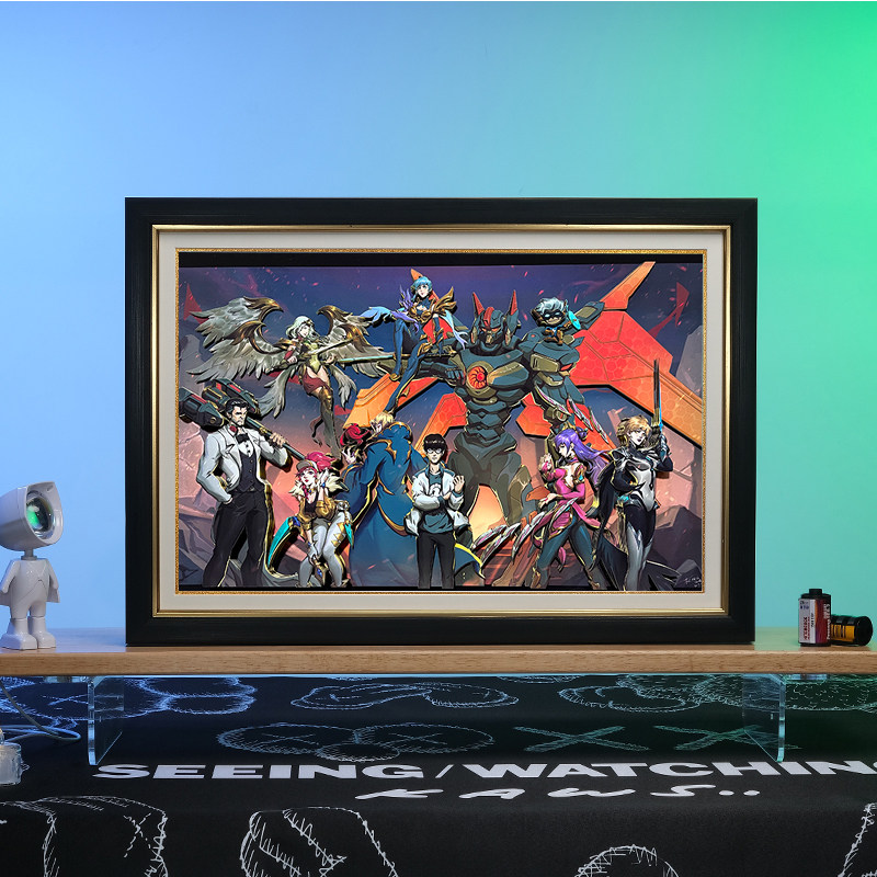 英雄联盟theshy3D动漫立体装饰画