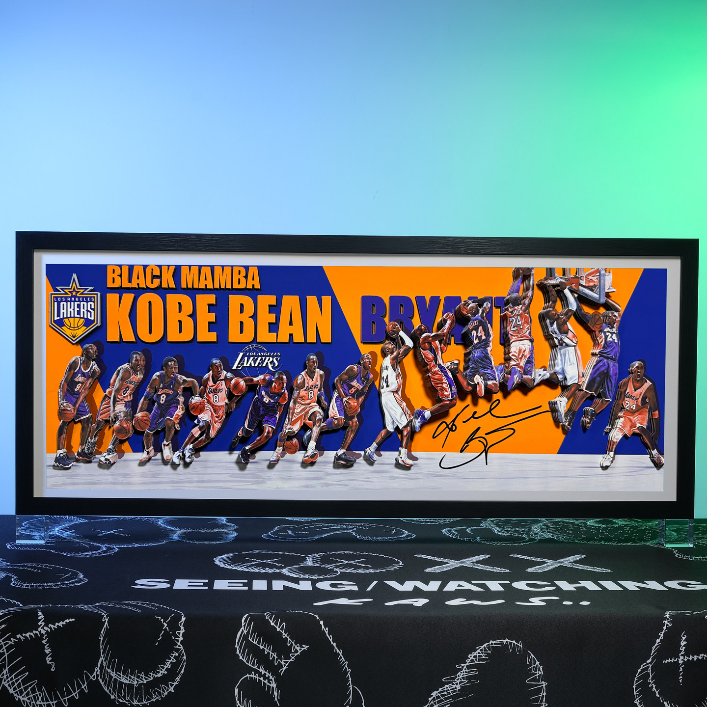 KOBE科比黑曼巴3D立体装饰画