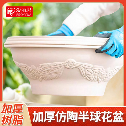 爱丽丝花盆爱丽思树脂简约塑料加厚半球盆大口径绿萝水培特价清仓
