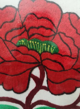 非遗传承羌族刺绣手工刺绣工艺品装饰画客厅卧室餐厅挂画