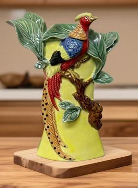 家居花瓶中式摆件前程似锦日常送朋友家用客厅玄关位创意装饰摆件