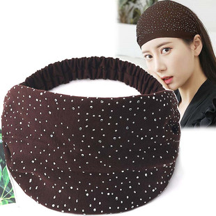 秋冬宽边发带碎发头套保暖遮白发头饰洗脸松紧发帽吸汗运动宽头巾