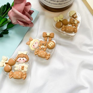 便携式支架糖豆众扣爱心指环小手机小熊懒人支撑桌面女孩气囊卡通