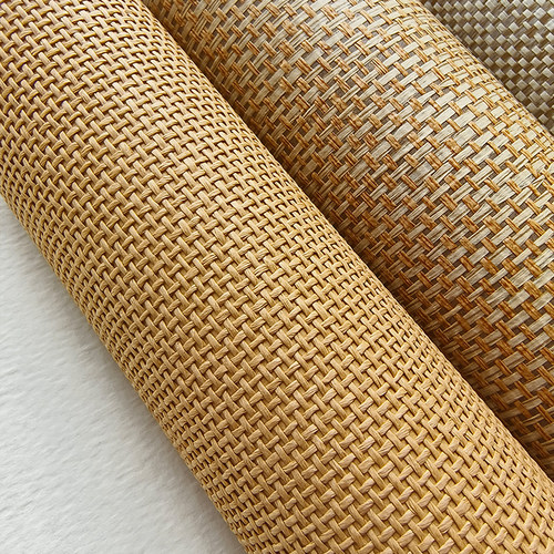 天然高档编织韩式风东南亚墙纸