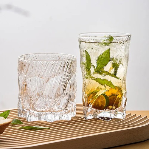 玻璃水杯大容量女生高颜值2025新款家用威士忌酒杯果汁饮料咖啡杯